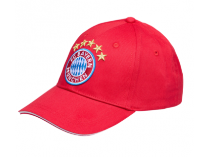 Dětská kšiltovka s logem 5 hvězdiček FC Bayern München, červená