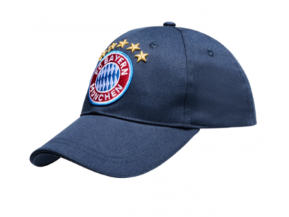 Gyermek baseball sapka 5 csillagos logóval FC Bayern München, sötétkék
