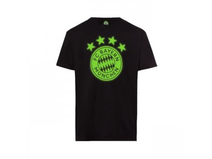 Dětské tričko Glow in the dark FC Bayern München, černé