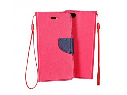 Flexi color book pouzdro na Huawei G8, GX8 - růžové - tmavě modré