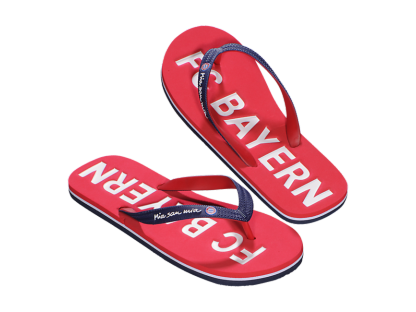 Flip-flop šľapky FC Bayern München, červené/modré