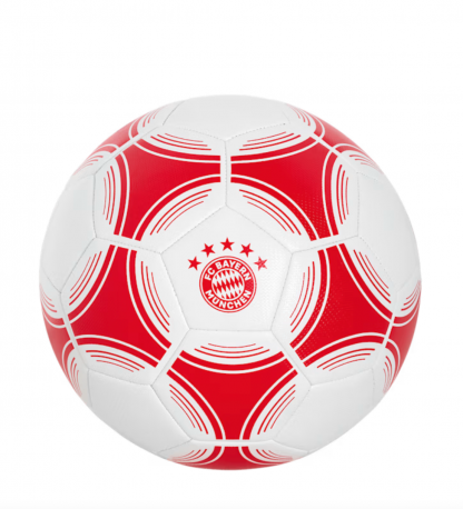 Futball labda FC Bayern München fehér - piros