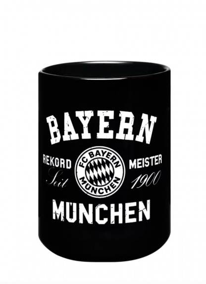 Hrnček REKORD MEISTER čierny, FC Bayern München