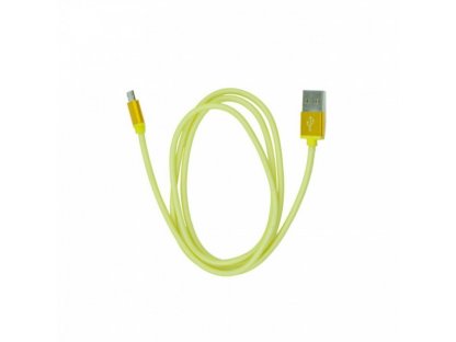 metal USB kábel - Micro USB - arany - 1 m