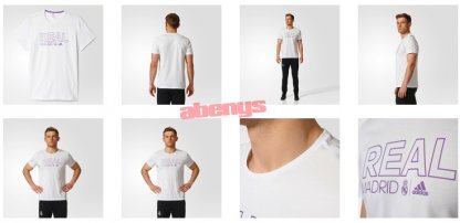férfi póló adidas REAL MADRID - AP1848 fehér 2