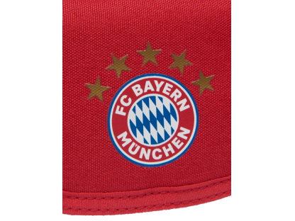 Peňaženka logo s piatimi hviezdičkami FC Bayern München, červená 2