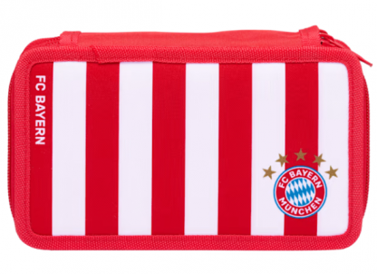penál FC Bayern München STRIPE dvoupatrový plněný