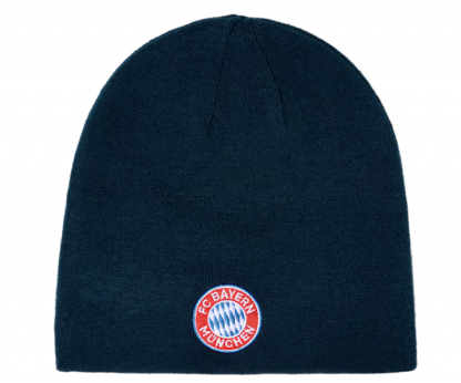 Pletená čepice oboustranní FC Bayern München, modrá