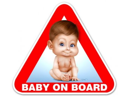 Samolepka BABY ON BOARD - Mark