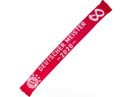 Šál Deutscher Meister 2020 FC Bayern München, červený 2