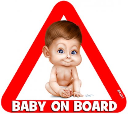 Samolepka BABY ON BOARD - postavička Mark