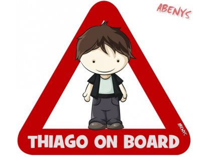 autómatrica fényvisszaverő saját felirattal -Thiago