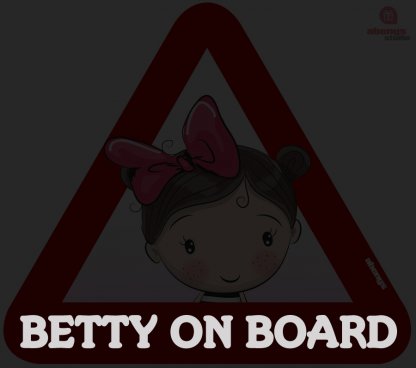 Samolepka na auto holčička Betty 2
