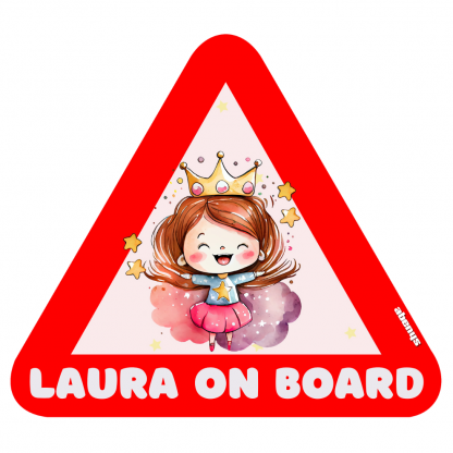 Samolepka na auto holčička Laura