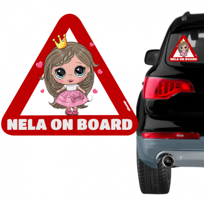 Samolepka na auto holčička Nela