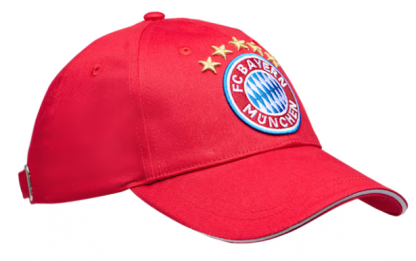 Baseball sapka logóval FC Bayern München, piros 2