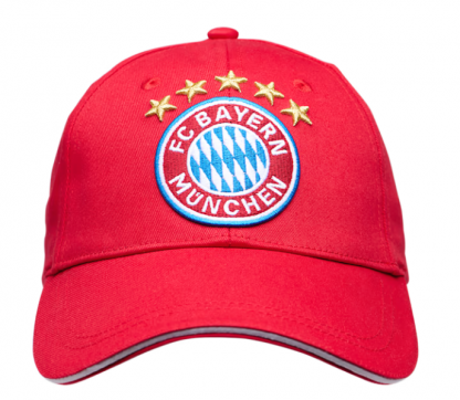 Baseball sapka logóval FC Bayern München, piros