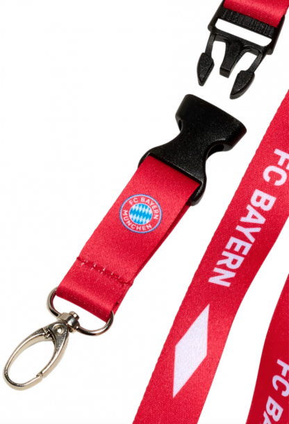 šnúrka na klúče FC Bayern München, červená