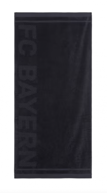 Zuhany törölköző FC Bayern München, fekete 70 x 140 cm