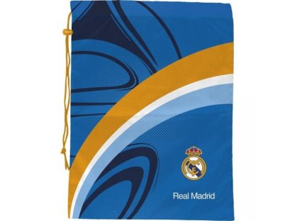 taška na prezúvky Real Madrid - kolekcia BLUE/YELLOW 44 x 33 cm