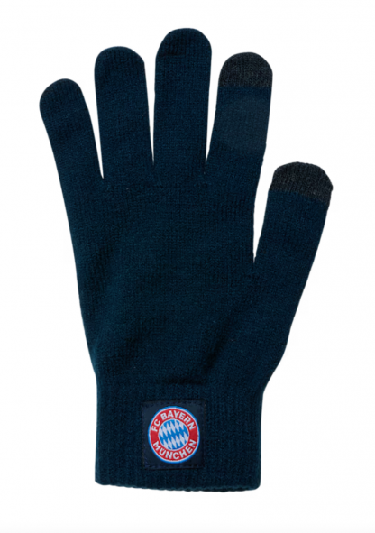 Unisex pletené rukavice FC Bayern München, tmavo modré 2