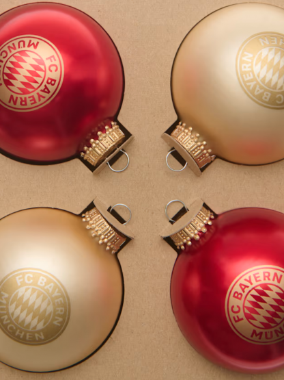 vianočná guľa - 4 ks FC Bayern München
