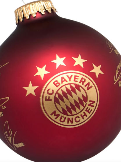 vánoční koule s podpisy FC Bayern München