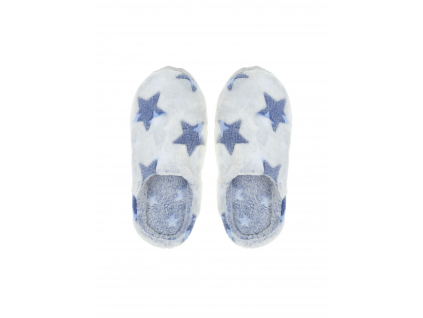Dámské papuče s hvězdami modré