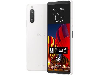 Sony Xperia 10 IV (5G smartphone, 6", OLED displej, trojitý fotoaparát, 3,5mm audio port, 5 000mAh baterie, hybridní Dual SIM) bílá barva