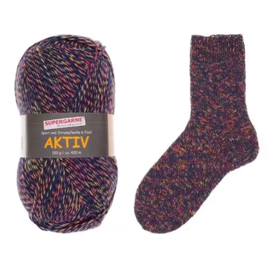 Aktiv 6-fach MOULINE Color 365-80 marine