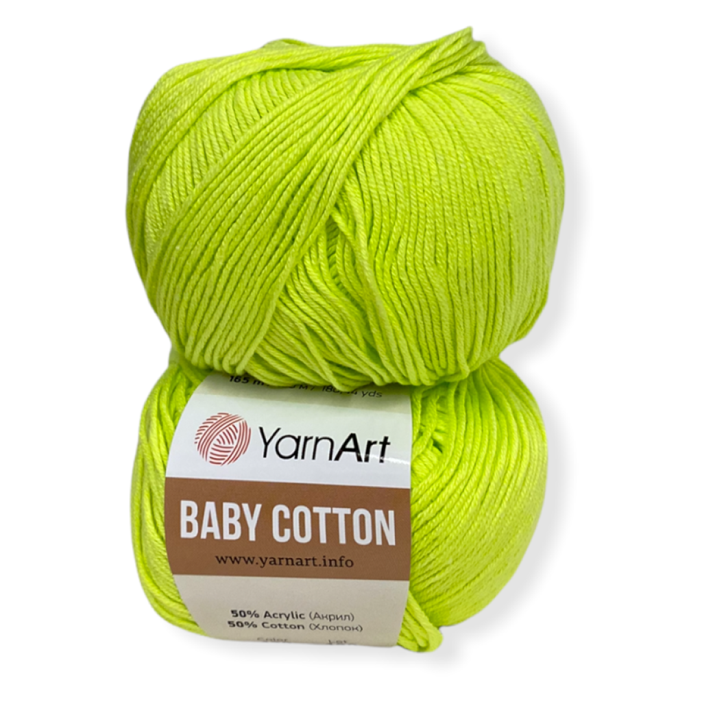 Baby Cotton 430 signální žlutozelená