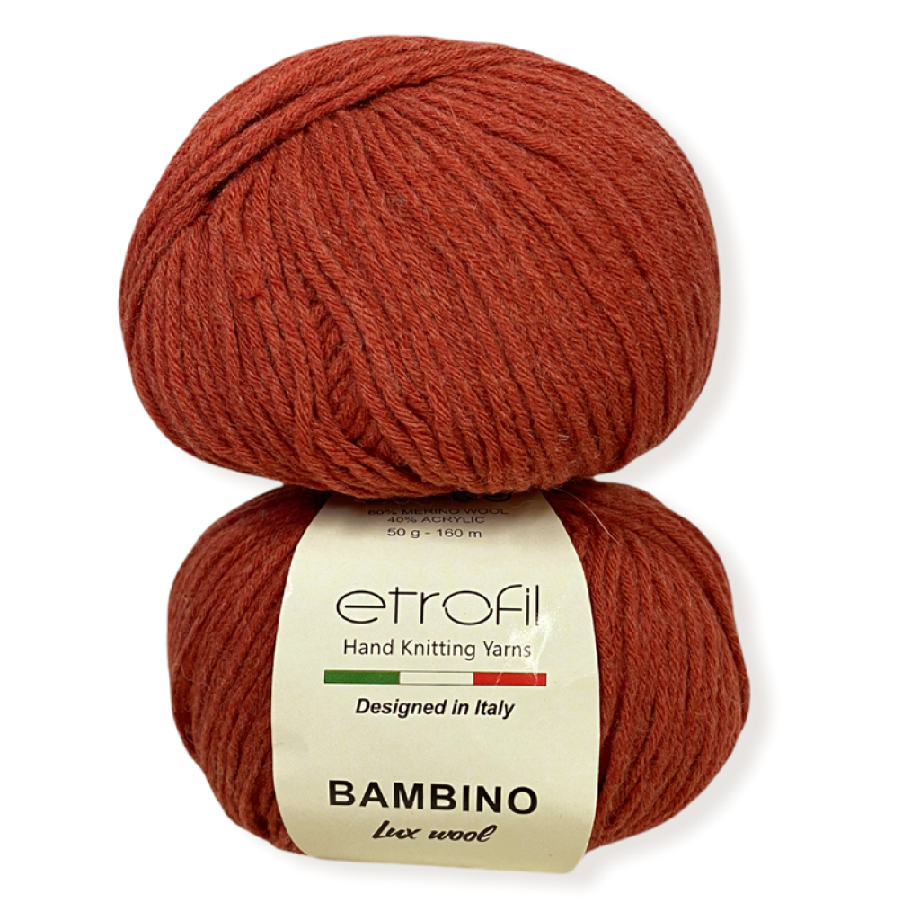 Bambino Lux Wool 70313 cihlová melange