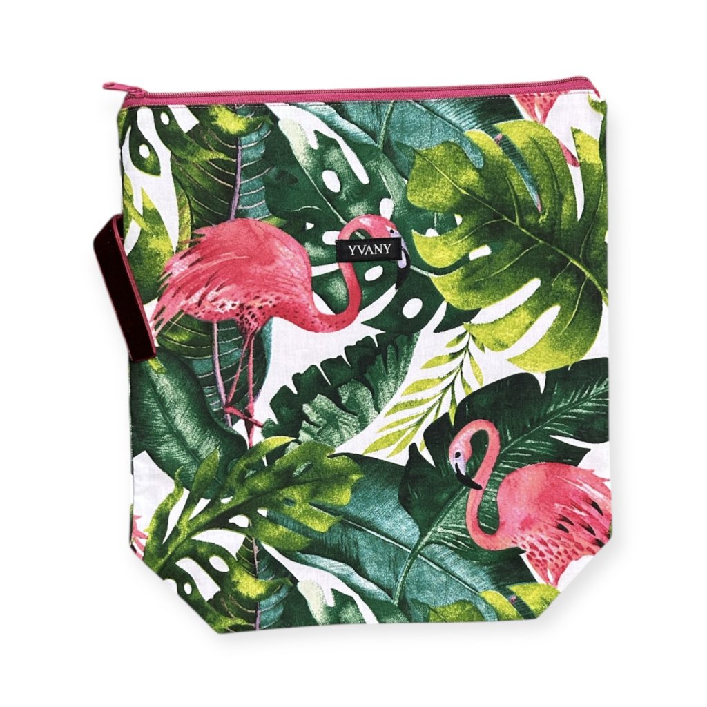 Designová projektová taštička 33x40 cm - Plameňáci