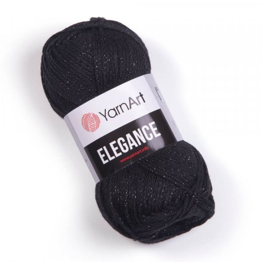 Elegance 104 černá - černý lesklý lurex