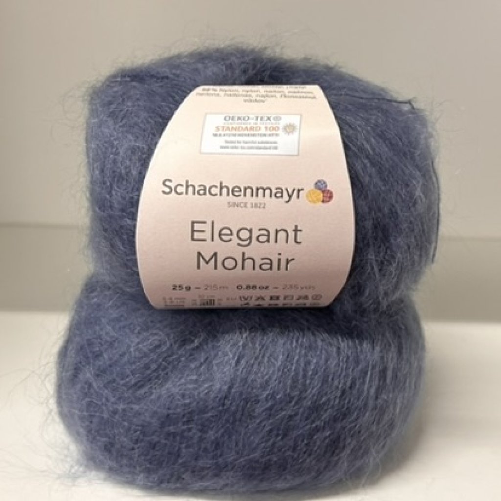 Elegant Mohair 051 šedomodrá