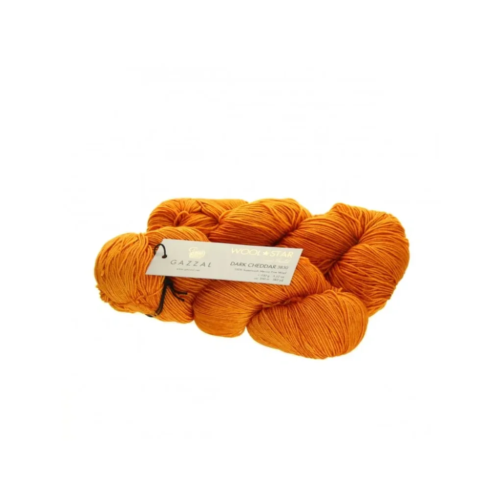 Gazzal Wool Star 3830 Dark Cheddar