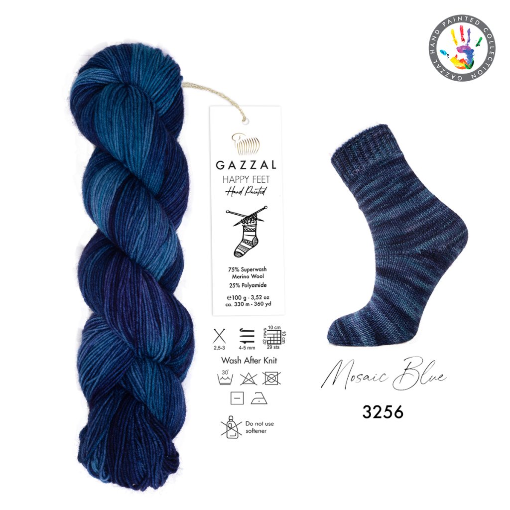 Happy Feet 3256 Mosaic Blue