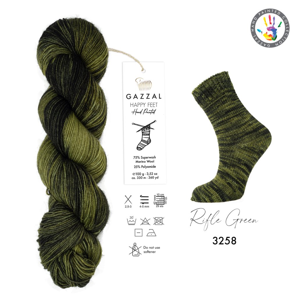 Happy Feet 3258 Rifle Green