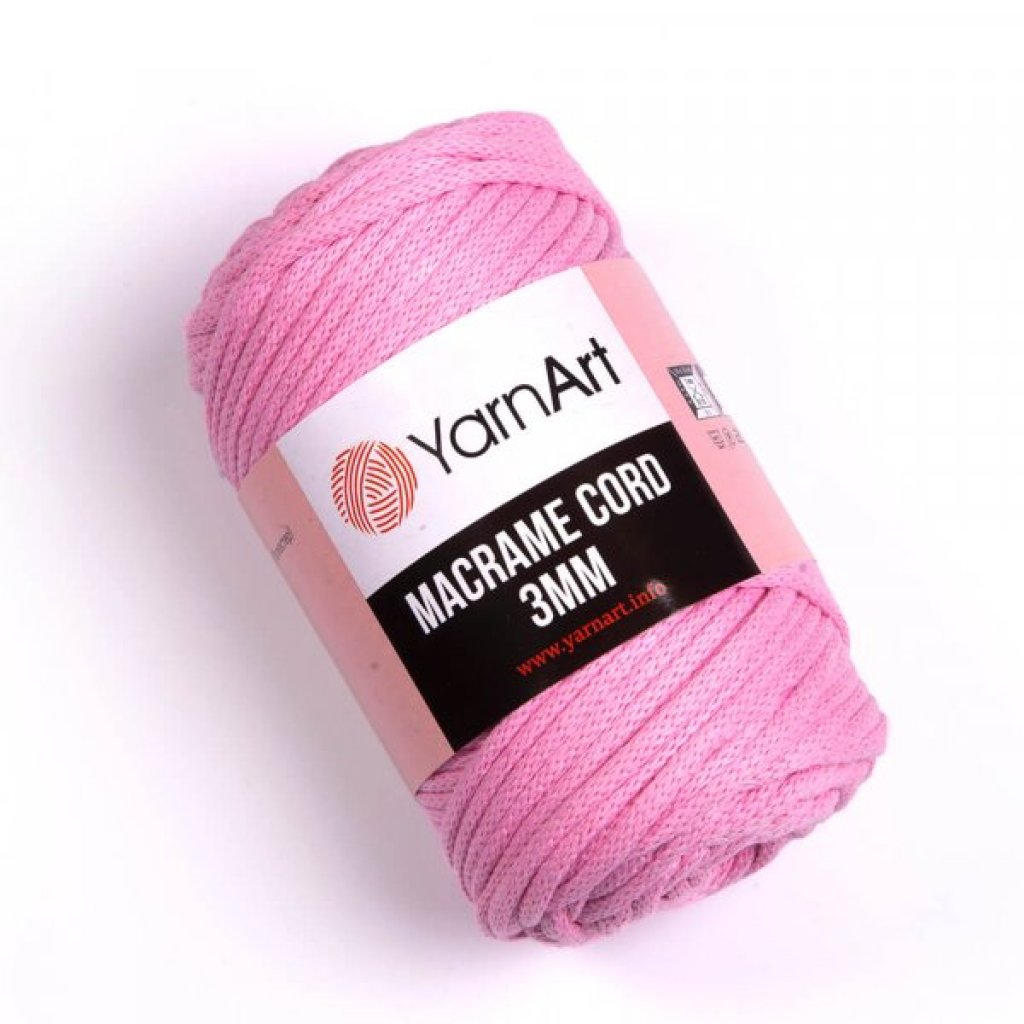 Macrame Cord 3mm - 762 růžová