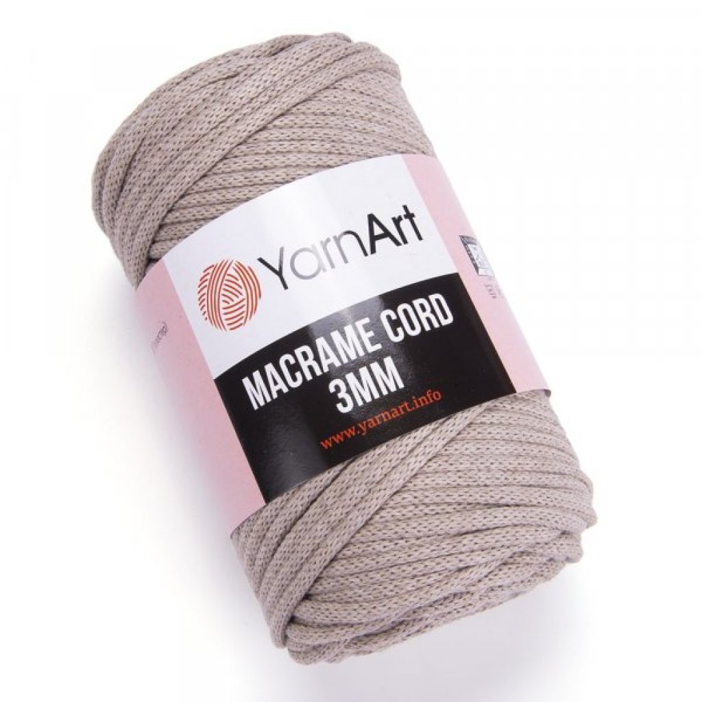 Macrame Cord 3mm - 768 sv. hnědá