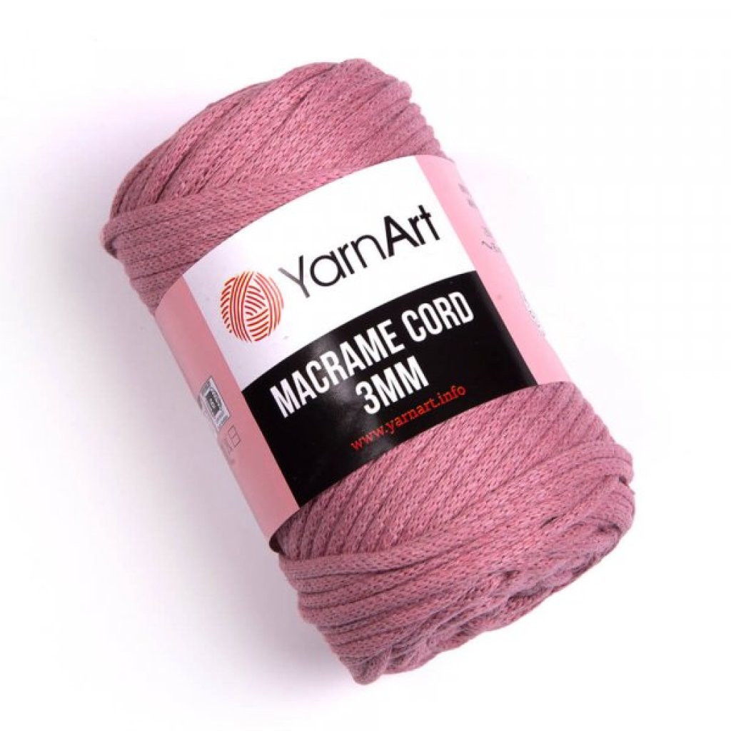 Macrame Cord 3mm - 792 starorůžová