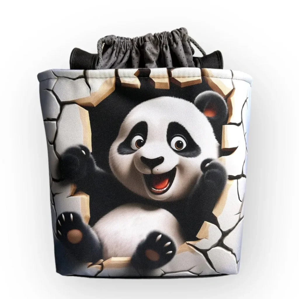 Omyvatelná kabelka na háčkování či pletení  188. Panda