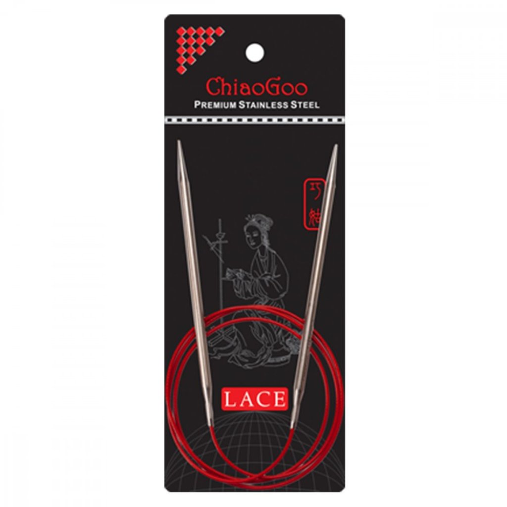 pevné jehlice ChiaoGoo Red Lace - 80cm
