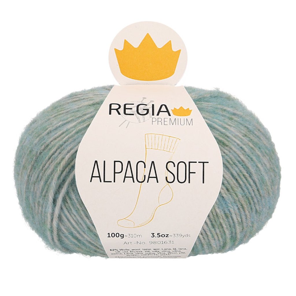 Regia Alpaca Soft  62 Mint Meli