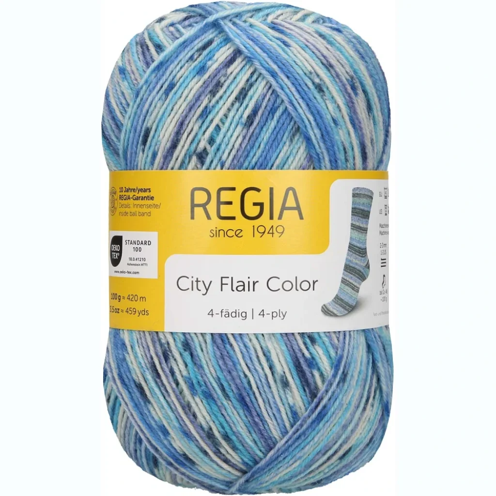 Regia City Flair Color 4-ply 100g - 3102 Beryl