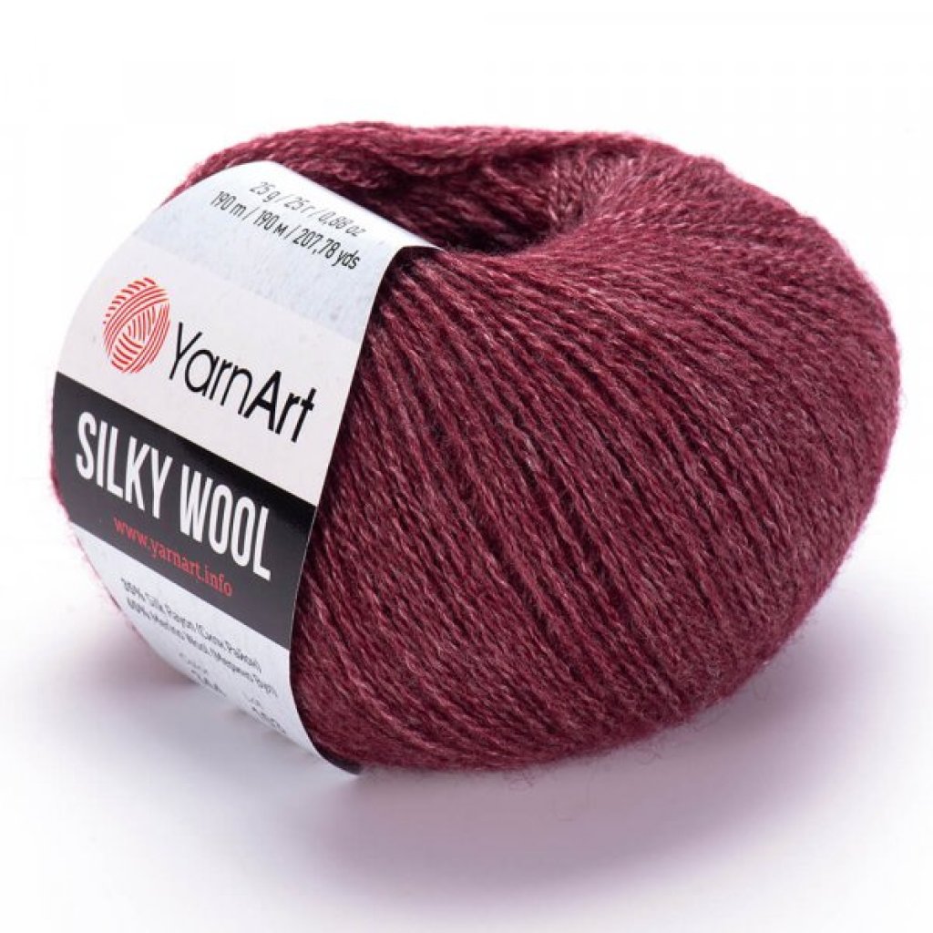 Silky Wool 344 bordó