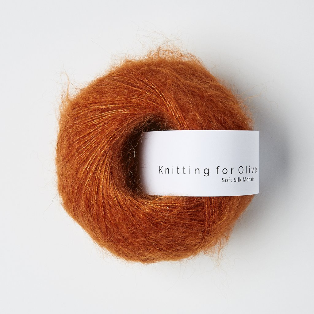 Soft Silk Mohair - Burnt Orange