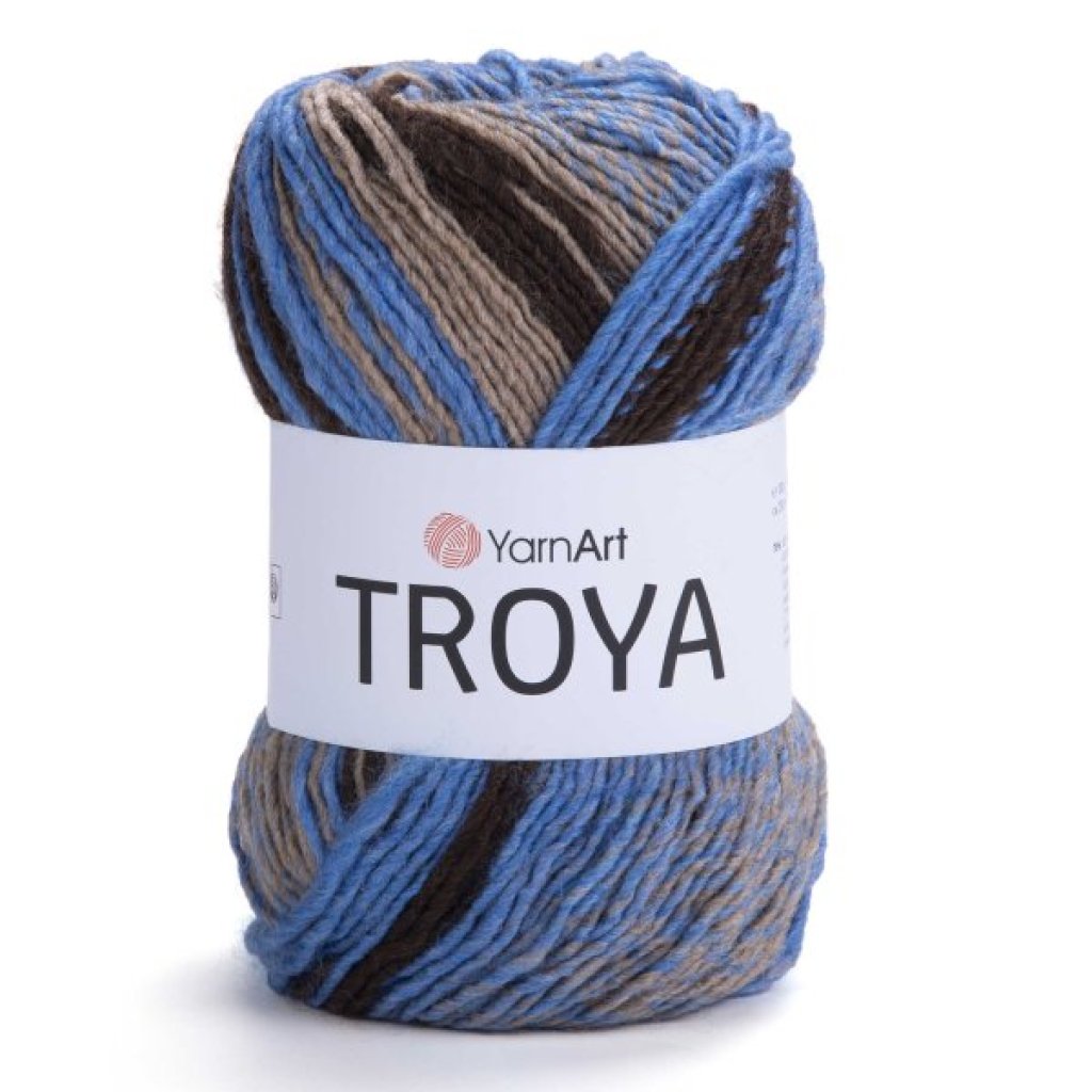 Troya 2119 - modrá, béžová, hnědá