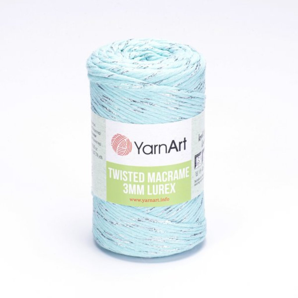 Twisted Macrame Lurex 3mm 775 mint