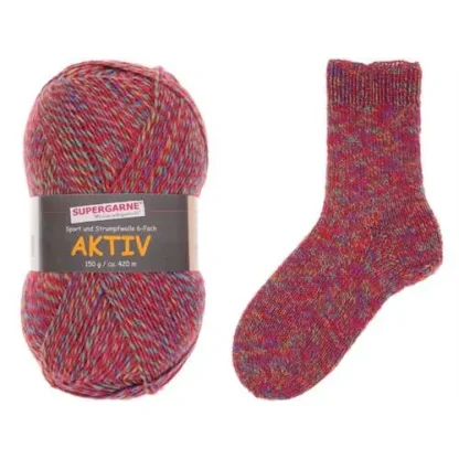 Aktiv 6-fach MOULINE Color 365-20 vínová